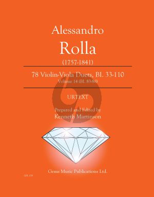 Rolla 78 Duets Volume 14 BI. 83 - 86 Violin - Viola (Prepared and Edited by Kenneth Martinson) (Urtext)