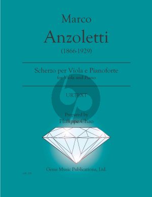 Anzoletti Scherzo per Viola - Piano (Prepared Philippe Chao) (Urtext)