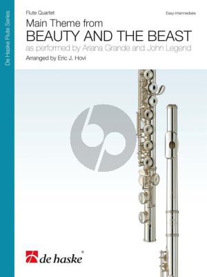 Main Theme From Beauty and The Beast for 4 Flutes (Score/Parts) (Arr. Eric J. Hovi)