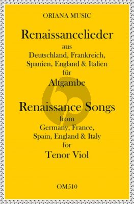 Renaissance-Lieder für 2 Altgamben (arr. Johanna Valencia und Richard Carter)