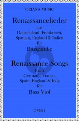 Renaissance-Lieder für 2 Bassgamben (arr. Johanna Valencia und Richard Carter)