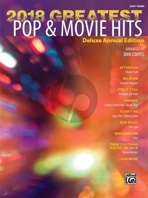 2018 Greatest Pop & Movie Hits Easy Piano (arr. Dan Coates)