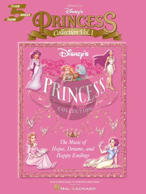 Disney'S Princess Collection Vol. 1 5 Finger Piano