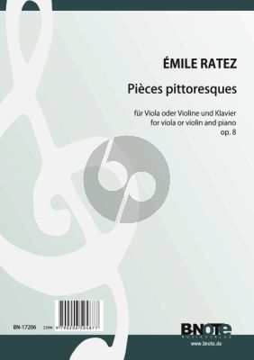 Ratez 12 Pièces pittoresques Opus 8 für Viola und Klavier