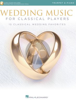 Wedding Music for Classical Players – Trumpet and Piano (Book with Audio online)