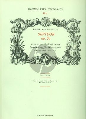 Septuor Op.20 2 Oboes- 2 Clarinets - 2 Horns- 2 Bassoons-Contrabassoon