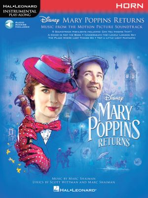 Shaiman Mary Poppins Returns for Horn (Hal Leonard Instrumental Play-Along) (Book with Audio online)