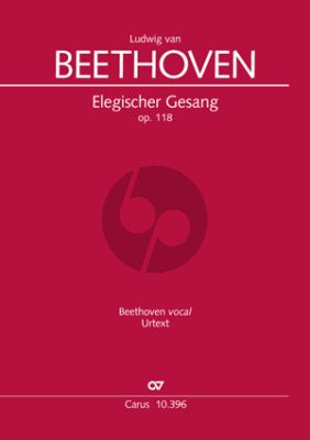 Beethoven Elegischer Gesang Opus 118 SATB-Streicher (Partitur) (Uwe Wolf)