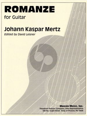 Mertz Romance Opus 13 No.1B Guitar (edited by David Leisner)