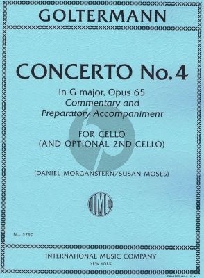 Goltermann Concerto No. 4 G-major Opus 65 2 Violoncellos (edited by Daniel Morganstern and Susan Moses)