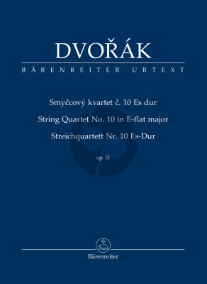 Dvorak Quartett Es-dur Op.51 2 Violinen-Viola.-Violoncello (Studienpartitur) (Hartmut Schick)