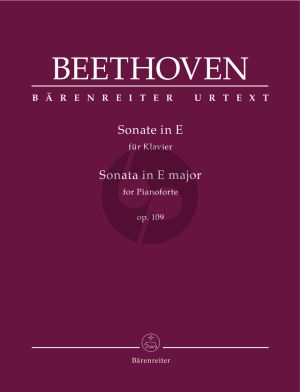 Beethoven Sonata E major Opus 109 Piano solo (edited by Jonathan Del Mar)