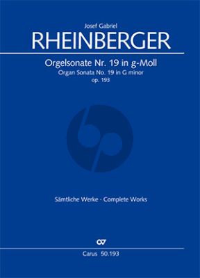 Rheinberger Sonate No.19 g-moll Opus 193 Orgel (Martin Weyer)