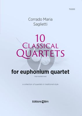 Saglietti 10 Classical Quartets for 4 Euphoniums (Score/Parts)