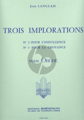 Langlais 3 Implorations No. 2 & No. 3 pour Orgue