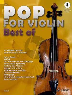 Pop for Violin - Best of 1-2 Violins (16 All-Time Pop-Hits) (Book with Audio online) (ed­i­ted by Michael Zlanabitnig)