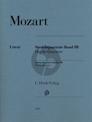 Mozart Streichquartette Band 3 (Haydn-Quartette) Stimmen (Wolf-Dieter Seiffert) (Henle-Urtext)
