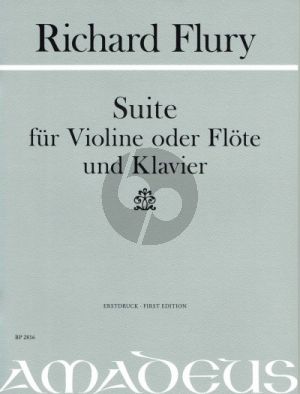 Flury Suite Violine oder Flöte und Klavier (1951) (Urs Joseph Flury)