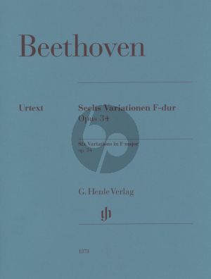 Beethoven Sechs Variationen F-Dur Opus 34 Klavier
