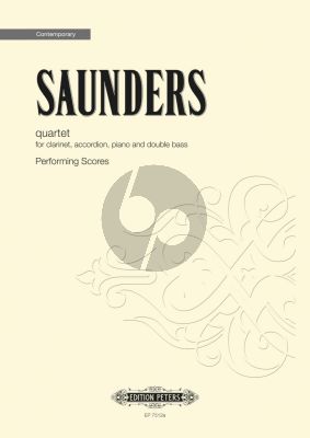 Saunders Quartet Clarinet, Accordion, Piano and Double Bass (4 Performance Scores)