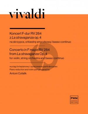 Vivaldi Concerto F-major RV 284 from "La stravaganza" Op. 4 Violin-Strings-Bc (piano reduction)