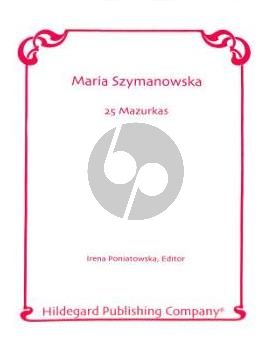 Szymanowska 25 Mazurkas for Piano Solo (Irena Poniatowska)