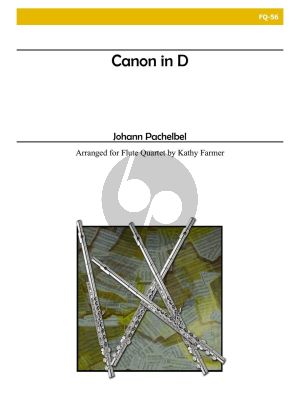 Pachelbel Canon in D for 4 Flutes (Score/Parts) (transcr. by Kathy Farmer)