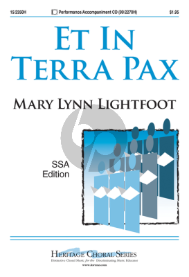 Lightfoot Et in Terra Pax SSA and Piano