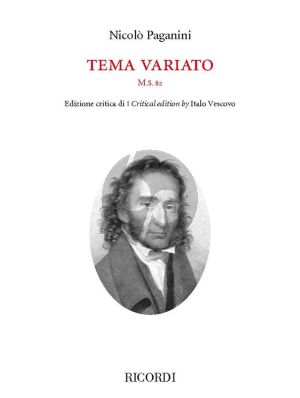 Paganini Tema variato M.S. 82 Violin solo (edited by Italo Vescovo)