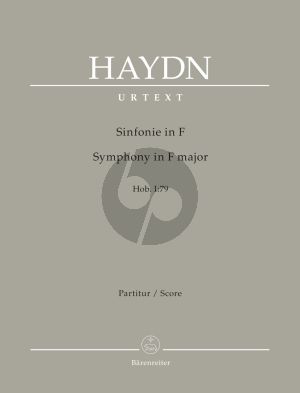 Haydn Symphony F-major Hob.I:79 Full Score (edited by Sonja Gerlach and Sterling E. Murray)