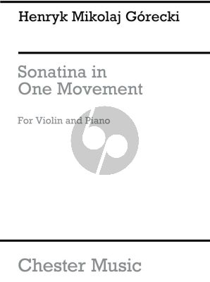 Gorecki Sonata in one movement Opus 8 Violin and Piano