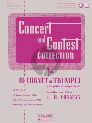 Voxman Concert and Contest Collection for Bb Cornet or Trumpet or Baritone (Treble Clef) (Solopart with Audio Online)