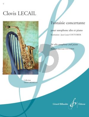 Lecail Fantaisie concertante Saxophone alto et Piano (intermediate level grade 6)