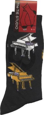 Sokken Vleugel Zwart - Maat 39-43 (Grand Piano Socks Black)