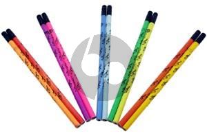 Gekleurde Potloden met Muzieksleutel - 10 Stuks (Amazing Colour Changing Mood Pencil) (Let op: Deze potloden schrijven zwart)