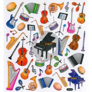 Muziek Instrumenten Stickers (Stickers Musical Instruments)