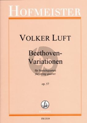 Luft Beethoven-Variationen" Opus 57 für Streichquartett (Part./Stimmen)