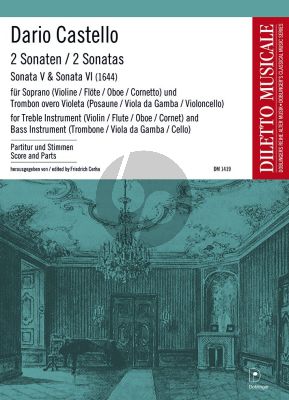 Castello 2 Sonaten (Sonata V, Sonata VI, 1644) (Soprano(Vl/Fl/Cornetto) e Trombon overo Violeta (Pos/Gamba)) (Friedrich Cerha)