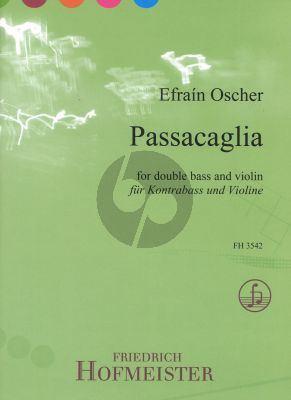 Oscher Passacaglia for Double Bass and Violin (Score and Parts)