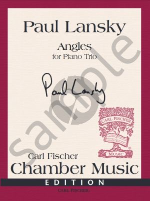Lansky Angles for Piano Trio Violin, Cello and Piano