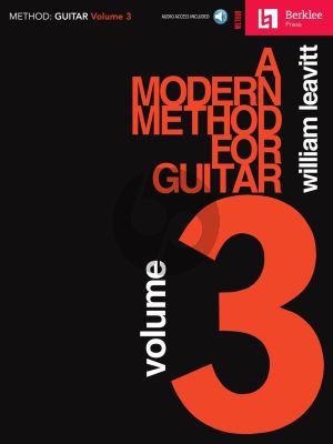 Leavitt A Modern Method for Guitar Vol. 3 (Book with Audio online)