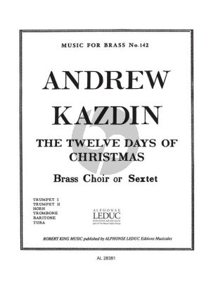 Kazdin 12 Days Of Christmas for Brass Sextet