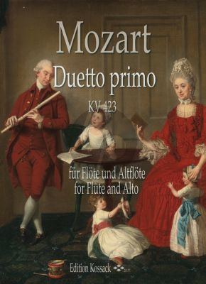 Mozart Duetto primo KV 423 für Flöte und Altflöte (transcr. Barbara Hill)