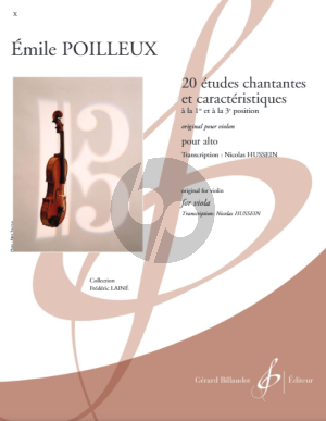 Poilleux 20 études chantantes et caractéristiques Viola (transcr. Nicolas Hussain)