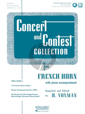 Concert and Contest Collection for F Horn (Book with Audio online) (Himie Voxman)