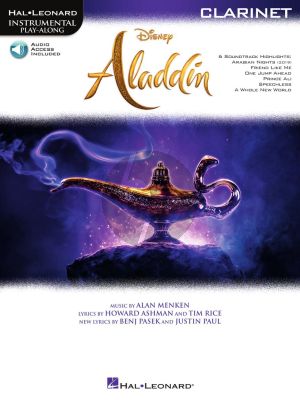 Menken Aladdin for Clarinet (Instrumental Play-Along) (Book with Audio online)