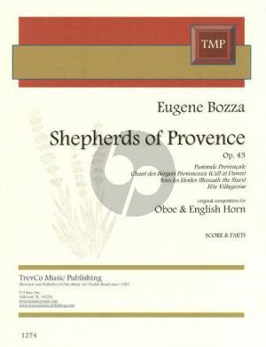 Bozza Shepherds of Provence Op 43 Oboe and English Horn (Score and Parts)