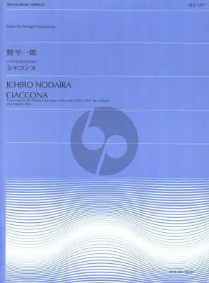 Bach Chaconne from Partita No.2 BWV 1004 for 4 Violas (arranged by Ichiro Nodaira) (Score and Parts)