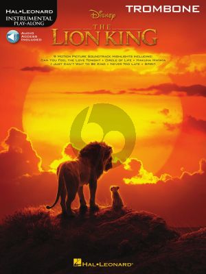 The Lion King for Trombone (Book with Audio online)