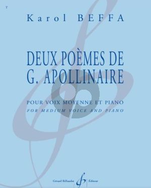 Beffa 2 Poemes de G. Apollinaire for Medium Voice and Piano (French)